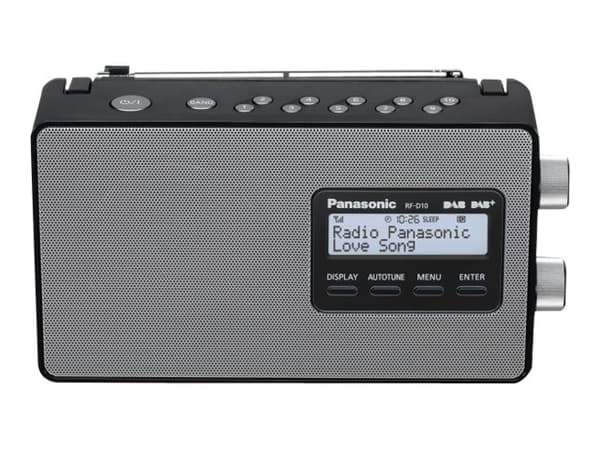 Panasonic-RF-D10EG - Bärbar DAB-radio - 2 Watt - svart