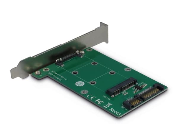 Inter-Tech Trägerkarte KT008A PCI SATA -> mSATA detaljhandel