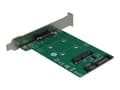Miniatyrbilde 1 av 2: Inter-Tech Trägerkarte KT008A PCI SATA -> mSATA detaljhandel