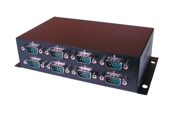 EXSYS USB 1.1 to 8S Serial RS232 ports, USB, Musta, CE, FC, ROHS, WHQL, FTDI, TxD, RxD, RTS