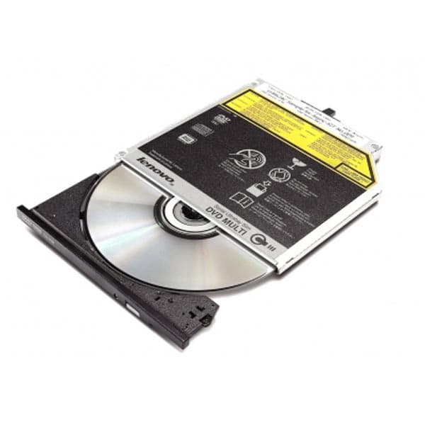 Lenovo ThinThinkPad Ultrabay DVD Burner 9.5mm Slim Drive III, Musta, DVD±R/RW, SATA, 24x, 8x, 24x