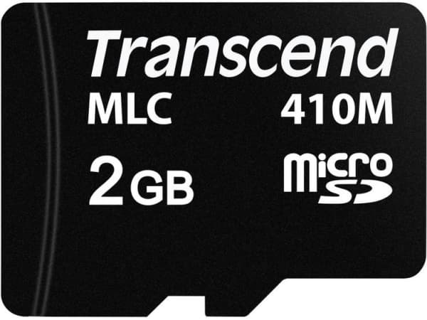 Transcend microSD410M, 2 GB, MicroSD, MLC, 95 MB/s, 30 MB/s, Elektrostatiskt urladdningsskydd (ESD)