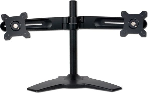 Tronje TS742 - Monteringssett (skrivebordsmontering) - for 2 LCD-skjermer - aluminium, stål - skjermstørrelse: 15"-24" - skrivebordsmonterbar