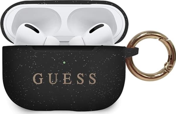 Guess Protective case GUACAPSILGLBK Silicone AirPods Pro black