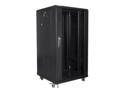 Lanberg FF01-6622-12B, Itseseisova teline, 22U, 800 kg, Musta