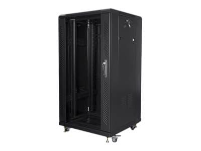 Lanberg FF01-6622-12B, Itseseisova teline, 22U, 800 kg, Musta