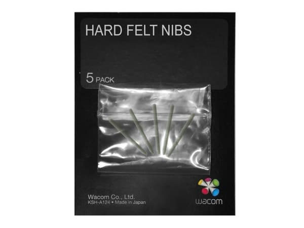Wacom Felt pen nibs - Digital pennspets (paket om 5) - för Intuos4 Large, Medium, Small, Wireless, X-Large