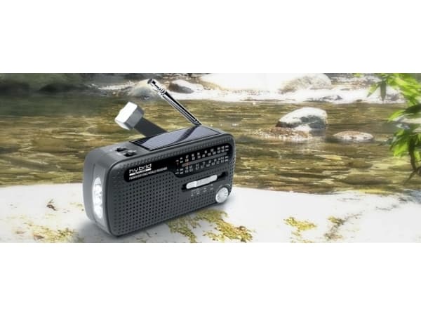 MH-07 DS Radio FM WB Solar Dynamo, black