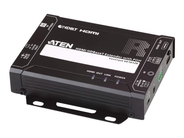 ATEN VanCryst VE1812R HDMI HDBaseT Receiver with POH - Video/lyd/infrarød/seriell-utvider - mottaker - HDBaseT - opp til 150 m