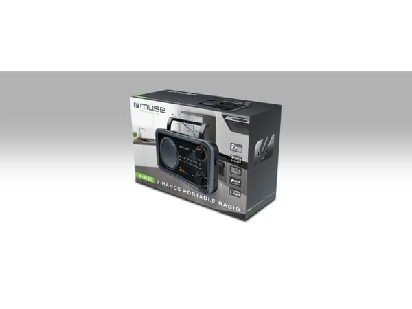 Muse M-06DS, Bærbar, Analog, FM, MW, 7,62 cm (3"), 3,5 mm, Sort, Grå