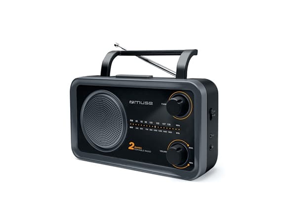 Muse M-06DS, Bærbar, Analog, FM, MW, 7,62 cm (3"), 3,5 mm, Sort, Grå