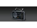 Miniatyrbilde 2 av 5: Muse M-06DS, Bærbar, Analog, FM, MW, 7,62 cm (3"), 3,5 mm, Sort, Grå