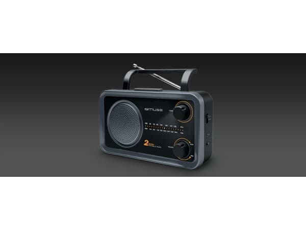 Muse M-06DS, Bærbar, Analog, FM, MW, 7,62 cm (3"), 3,5 mm, Sort, Grå