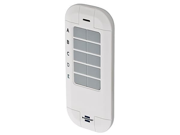 Brennenstuhl 1294550, Smart hemenhet, RF Trådlös, Tryckknappar, IP20, Grå, Vit