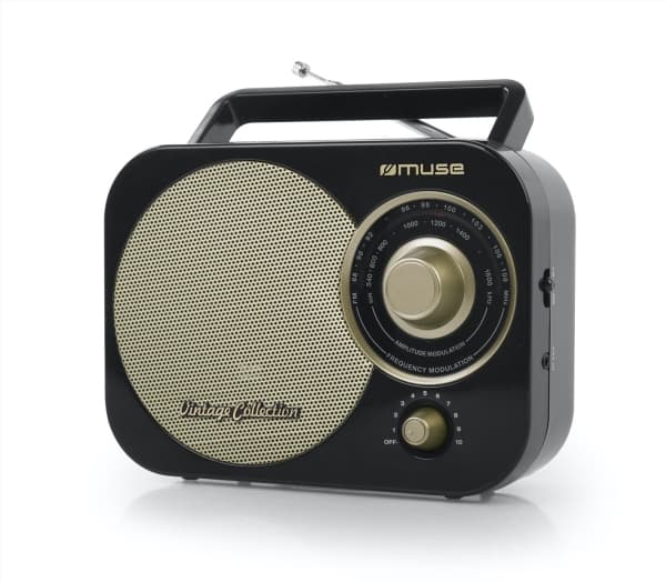 Muse M-055 RB, Kannettava, Analoginen, FM, MW, 88 - 108 MHz, Musta, Kulta, Yksivärinen