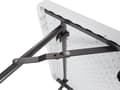 Miniatyrbilde 3 av 5: Perel FP183, Hvit, High-Density Polyethylene (HDPE), Stål, Rektangulær form, 4 ben, H-ben, 700 mm