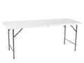 Miniatyrbilde 1 av 5: Perel FP183, Hvit, High-Density Polyethylene (HDPE), Stål, Rektangulær form, 4 ben, H-ben, 700 mm