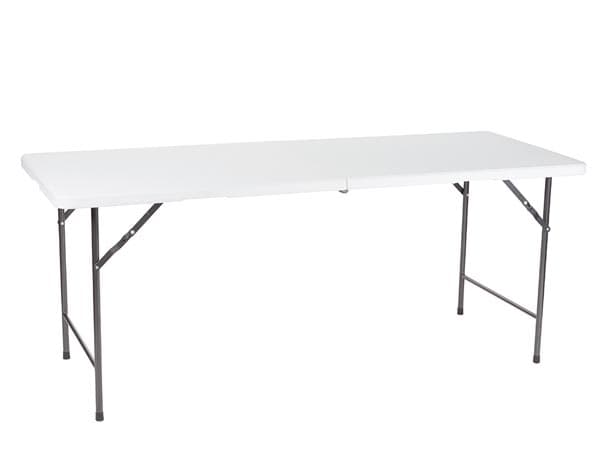 Perel FP183, Hvit, High-Density Polyethylene (HDPE), Stål, Rektangulær form, 4 ben, H-ben, 700 mm