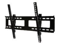 Peerless Universal EPT650 - Monteringssats (väggplatta) - för platt panel - stainless steel - svart - skärmstorlek: 32"-55" - monteringsgränssnitt: 6