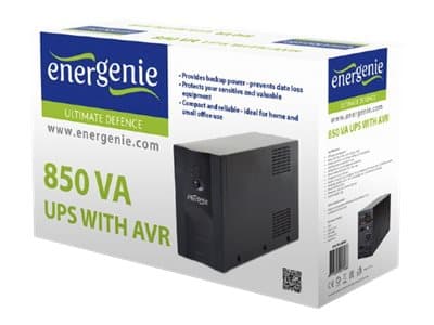 EnerGenie UPS-PC-850AP - UPS - AC 220 V - 850 VA - 7 Ah - USB - utgangskontakter: 2 - Europa
