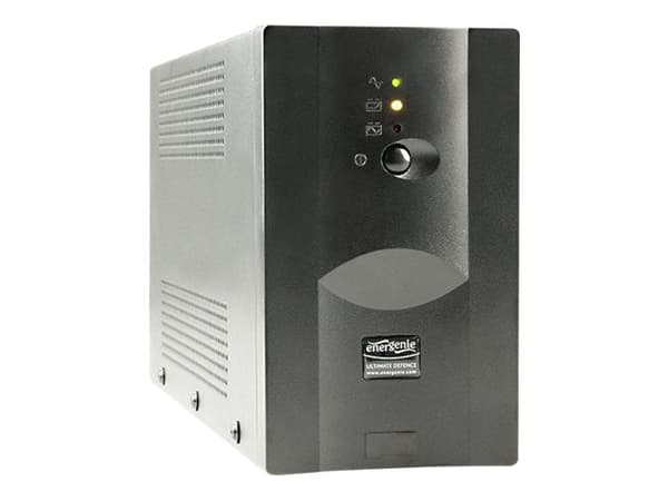 EnerGenie UPS-PC-850AP - UPS - AC 220 V - 850 VA - 7 Ah - USB - utgangskontakter: 2 - Europa