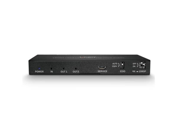 Lindy 38230, HDMI, 2x HDMI, 4096 x 2160 pixlar, Svart, Metall, 4K Ultra HD