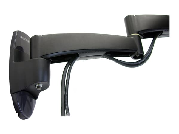 Ergotron 200 Series - Monteringssett (veggbrakett, dobbeltartikuleringsarm, tverrstang, 2 utvidelser, 2 VESA-adaptere) - justerbar arm - for 2 LCD-sk