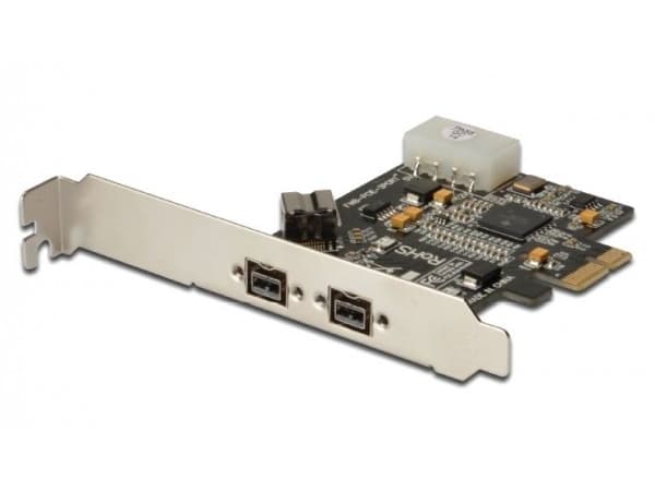 DIGITUS DS-30203-2 - FireWire-adapter - PCIe - FireWire 800 - 3 portar