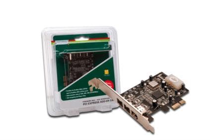 DIGITUS DS-30203-2 - FireWire-adapter - PCIe - FireWire 800 - 3 portar