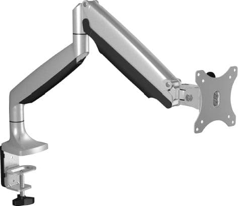 ICY BOX IB-MS503-T - Monteringssett - justerbar arm - for Skjerm - svart, sølv - skjermstørrelse: inntil 32" - skrivebordsmonterbar