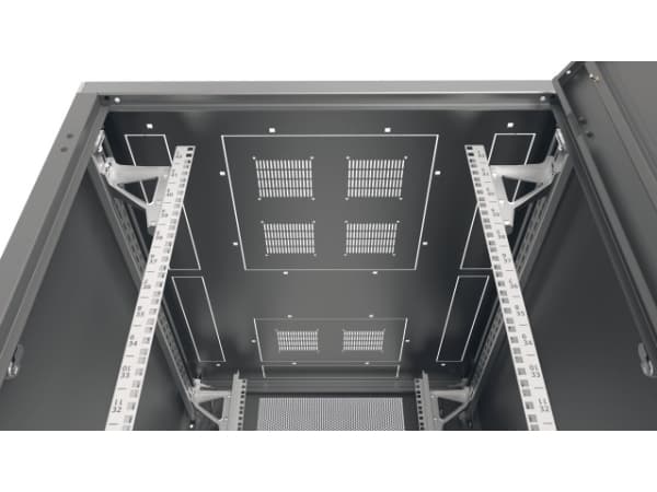 EFB Elektronik PRO-4780TS.P1P2, Frittstående hylle, 47U, 1360 kg, Sort