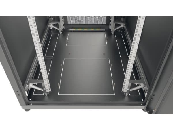 EFB Elektronik PRO-4780TS.P1P2, Frittstående hylle, 47U, 1360 kg, Sort