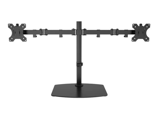 Vision VFM-DSDB - Stativ - for 2 LCD-skjermer - stål - svart - skjermstørrelse: 13"-32" - skrivebord