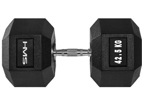 HMS hantel Hex Pro gummerad 1 x 42,5 kg