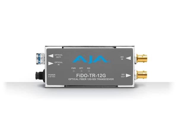 AJA FiDO-TR-12G, Aktiv videokonverterare, Grå, 20 V, 0 - 40 ° C, -40 - 60 ° C, 10 - 90%