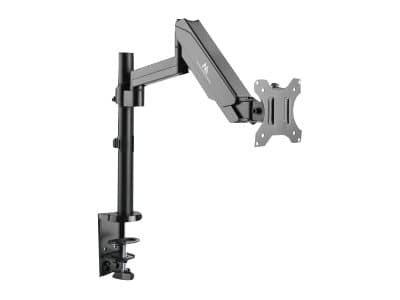 Maclean MC-775 - Monteringssett - justerbar arm - for LCD-skjerm - aluminium, stål - svart - skjermstørrelse: 13"-27" - skrivebordsmonterbar Grå