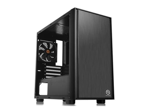 Thermaltake Versa H17 Window - Tower - mikro ATX - sidepanel med vindu - ingen strømforsyning (PS/2) - svart - USB/lyd