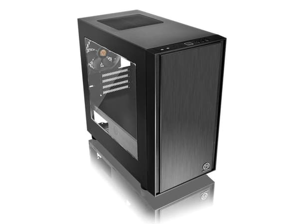 Thermaltake Versa H17 Window - Tower - mikro ATX - sidepanel med vindu - ingen strømforsyning (PS/2) - svart - USB/lyd