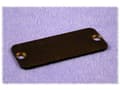 Miniatyrbilde 1 av 3: Hammond Electronics 1455NALBK-10 Endeplade (L x B x H) 1.5 x 103 x 53 mm Aluminium Sort 10 stk