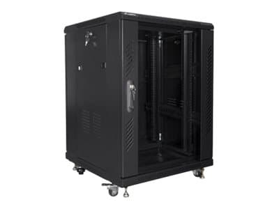 Lanberg - Rack skåp - svart, RAL 9004 - 15U - 19"