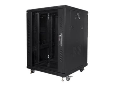 Lanberg - Rack skåp - svart, RAL 9004 - 15U - 19"