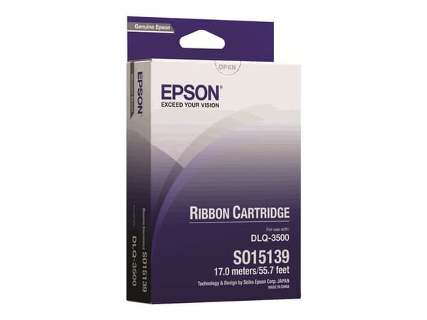 Epson - Svart - skriverbånd - for DLQ 3000, 3000+, 3500, 3500II, 3500IIN