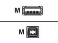 Miniatyrbild 1 av 2: Dell - USB-kabel - USB (hane) till USB typ B (hane) - 2 m - svart - för Dell 4320, 7700, S320wi