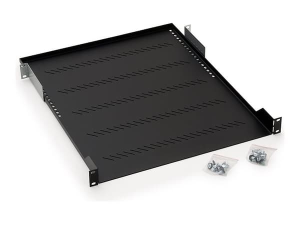 Triton - Rack-hylle - RAL 9005 - 1U - 19"