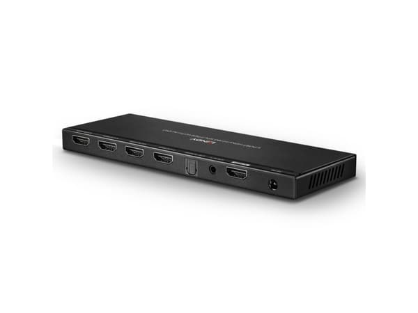 Lindy 38231, HDMI, 4x HDMI, 4096 x 2160 pixlar, Svart, Metall, 4K Ultra HD