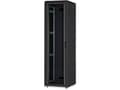 Miniatyrbild 3 av 4: Digitus DN-19 22U-6/6-DB, Fristående rack, 22U, 600 kg, Knapplås, Kuggskenor, Justerbara fötter