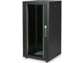 Miniatyrbild 4 av 4: Digitus DN-19 22U-6/6-DB, Fristående rack, 22U, 600 kg, Knapplås, Kuggskenor, Justerbara fötter