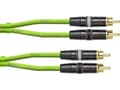 Miniatyrbilde 1 av 2: Cordial CEON DJ RCA 1.5 G Audio Forbindelsesledning [1x Cinch-stik - 1x Cinch-stik] 1.50 m Grøn (Neon)