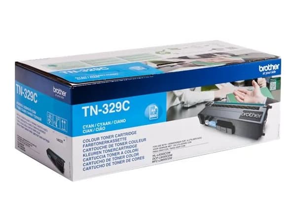 Brother TN329C - Cyan - original - tonerkassett - för Brother DCP-L8450CDW, HL-L8350CDW, HL-L8350CDWT, MFC-L8850CDW