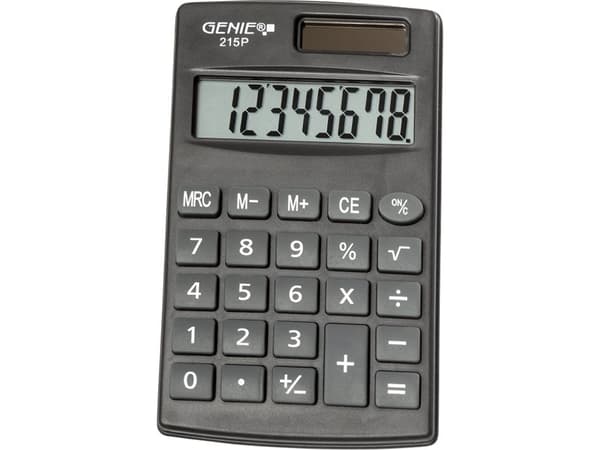 GENIE 215 P - Lommekalkulator - 8 sifre - batteri